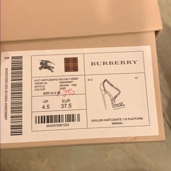 Burberry heels - Worn once - Picture 5 of 5